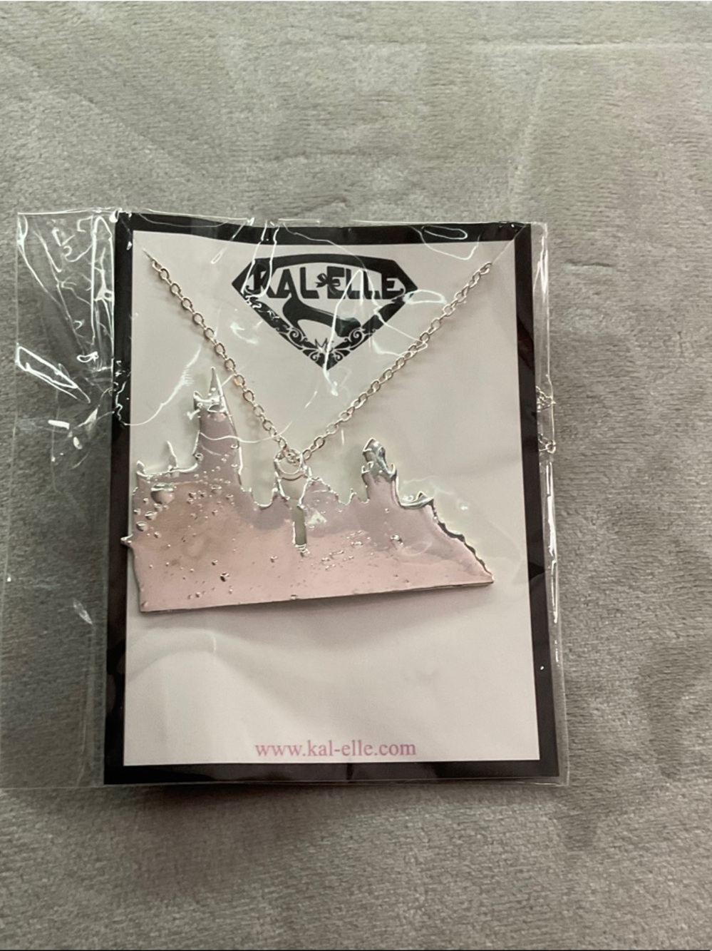 Silver-tone Heart Pendant Necklace with Delicate Chain